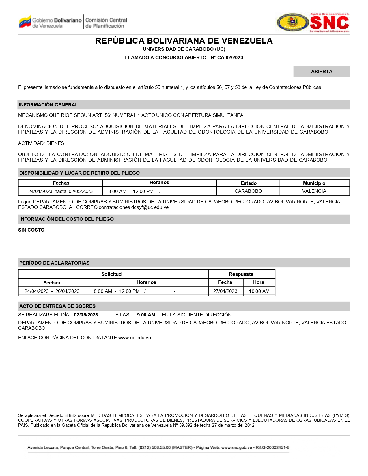 Concursos