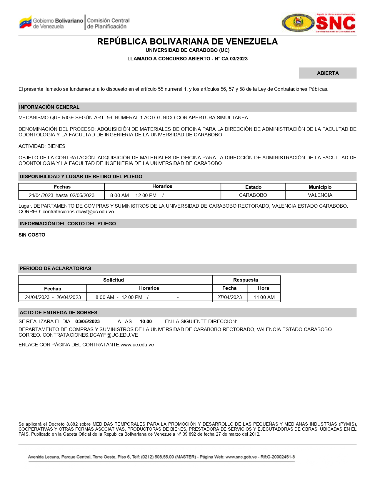 Concursos