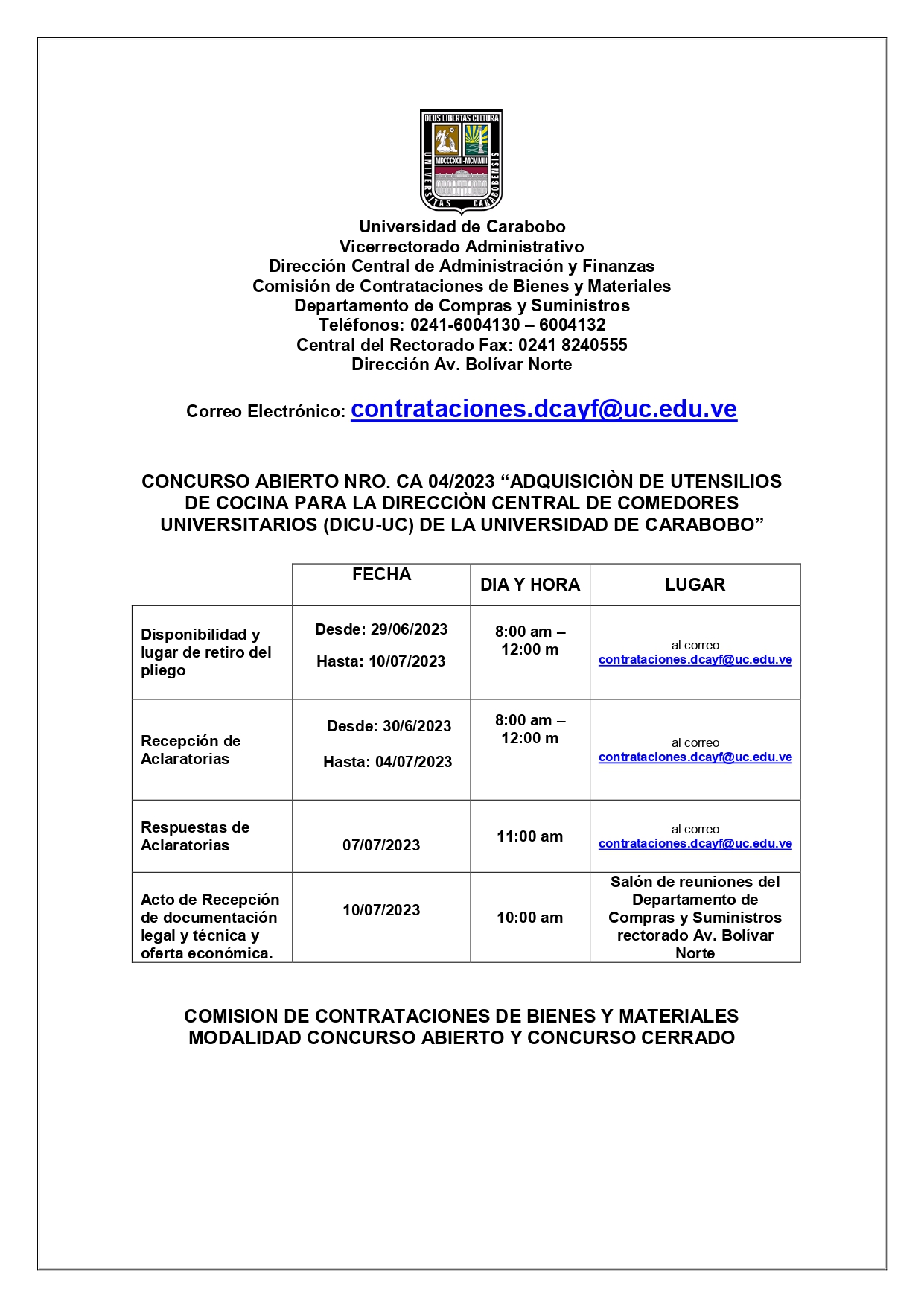Concursos